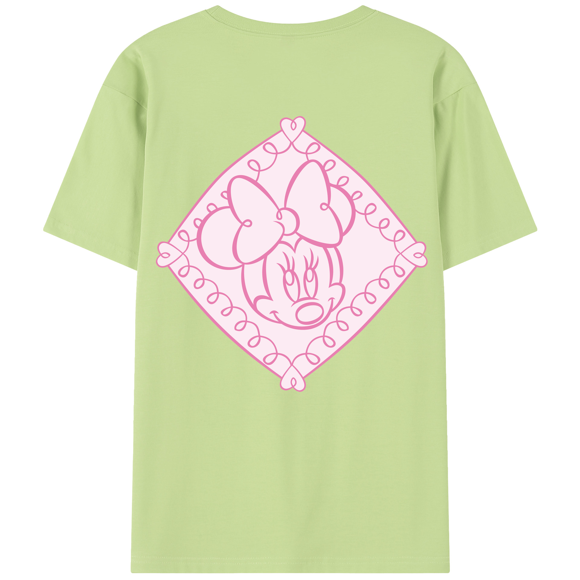 （画像用） ミッキーマウス Mickey Mouse 綿100％半袖Tシャツ（背面プリント）